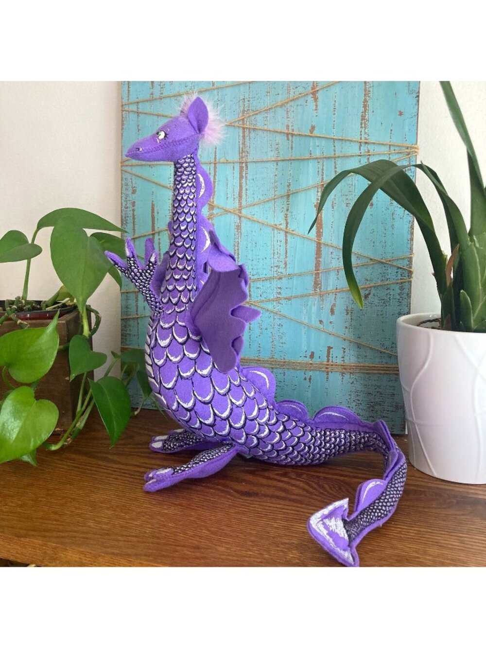 Annalee Purple Winged Dragon Halloween Retired 2020 Fantasy Display Goth Decor